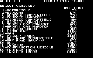 Roadwar Europa screenshot 3 for Commodore 64